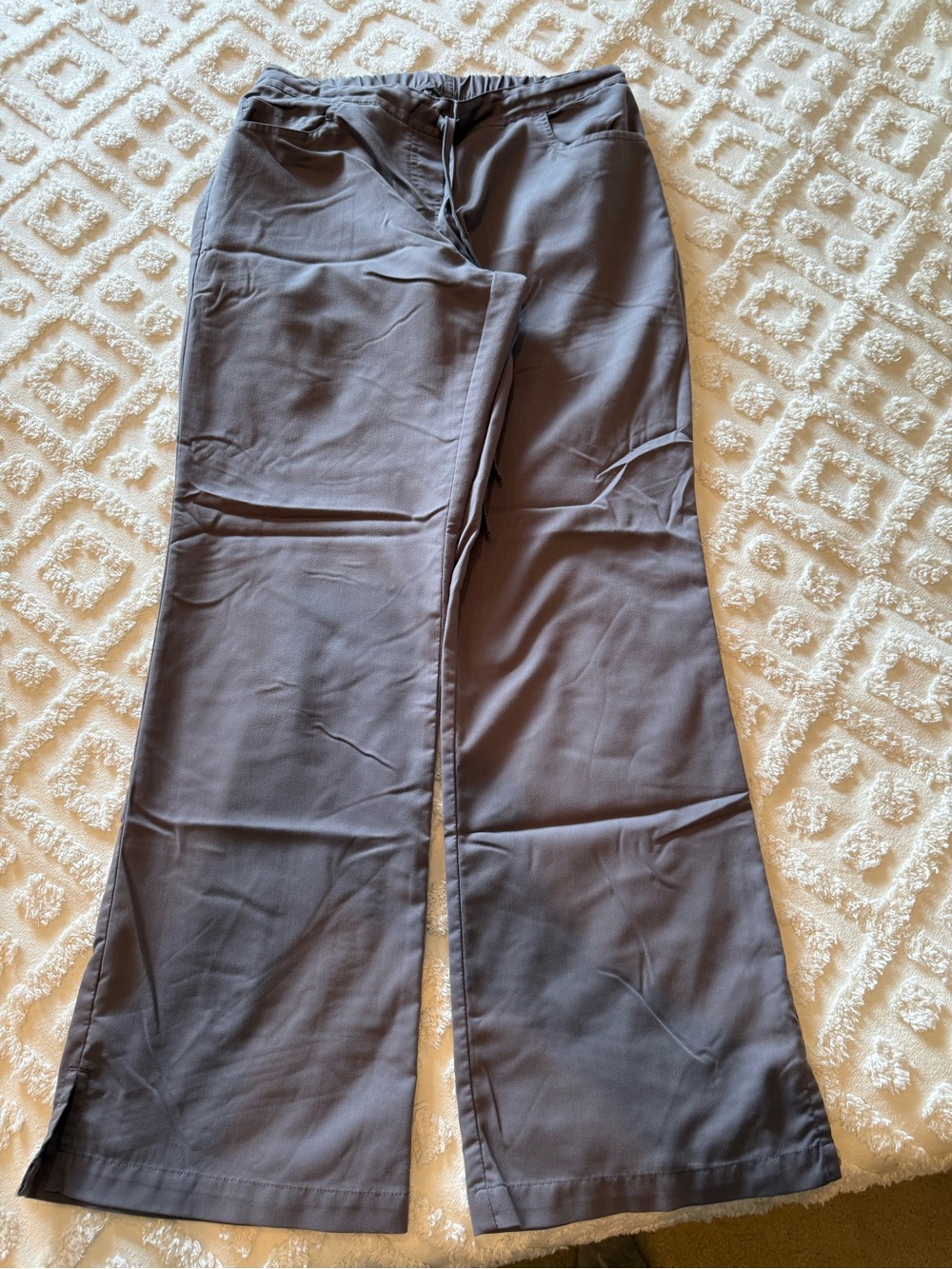 Barco Uniforms Wide Leg Scrub Pants in Gray